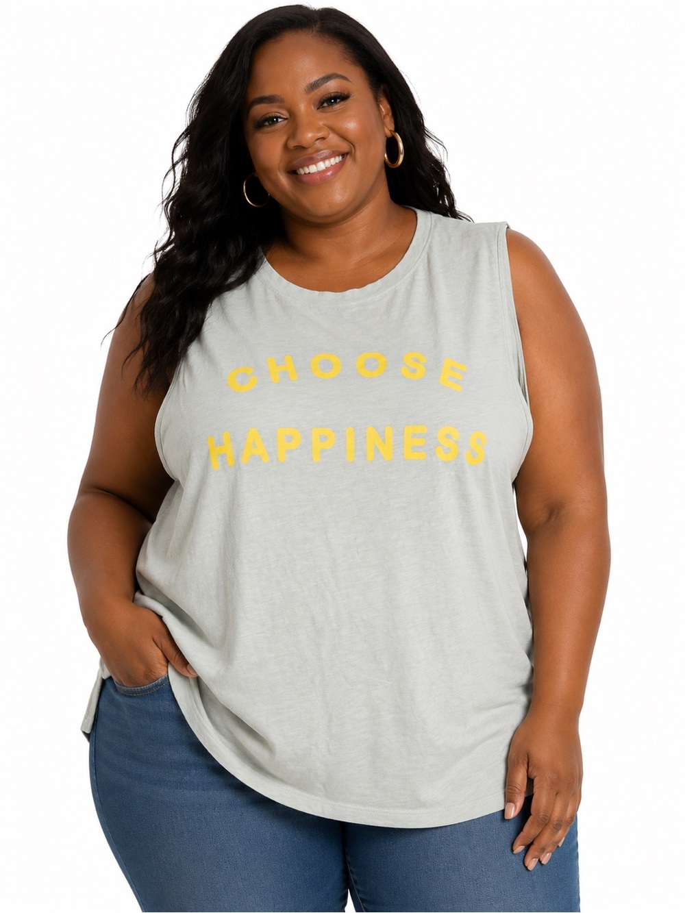 Sonoma Goods For Life Choose Happiness Tank Top – Women’s Plus Size 3X